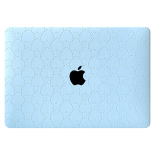 新款心形纹理保护壳适用苹果电脑保护套macbook14寸M5M2M3笔记本皮壳air15pro16air13.6M4M1防刮耐磨防污