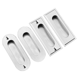 不锈钢暗装拉手现代简约抽屉衣橱柜门内嵌把手开槽嵌入式隐形扣手