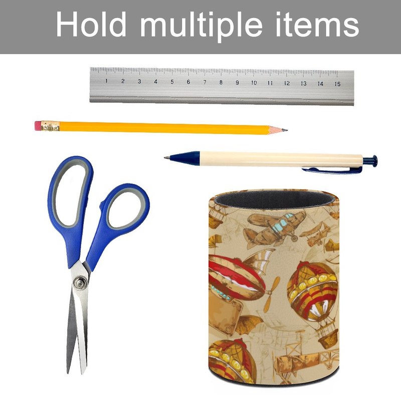 跨境皮革圆形笔筒学生文具铅笔办公用品创意收纳桌面笔筒新品化妆