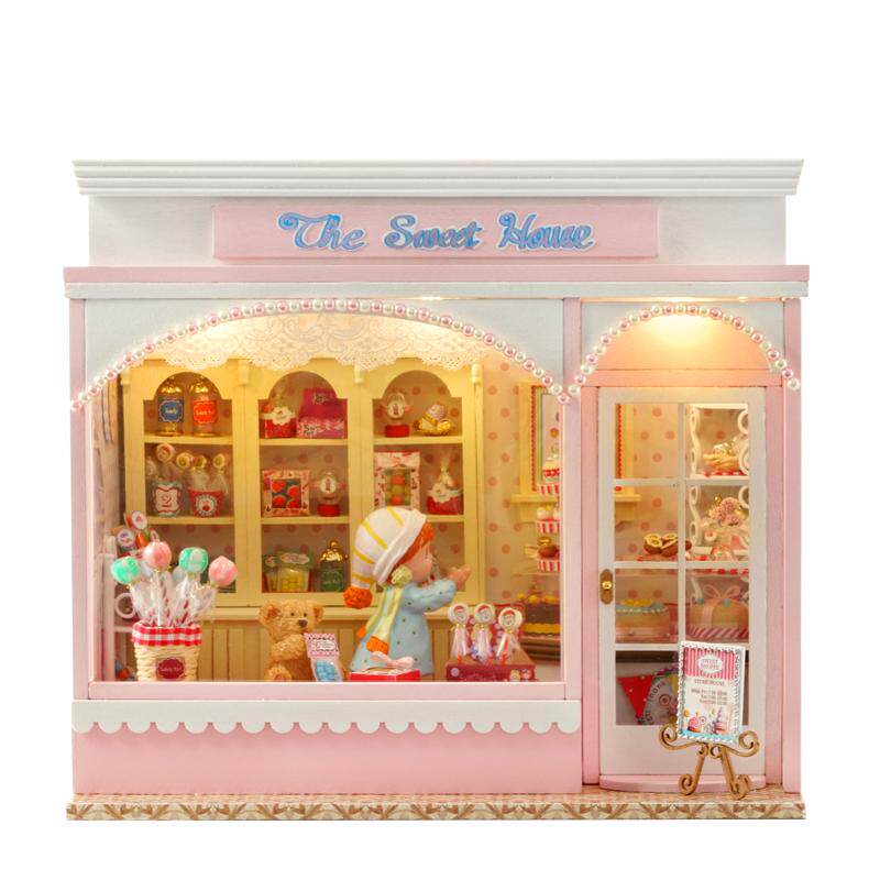diy甜品店手工制作智趣屋木质