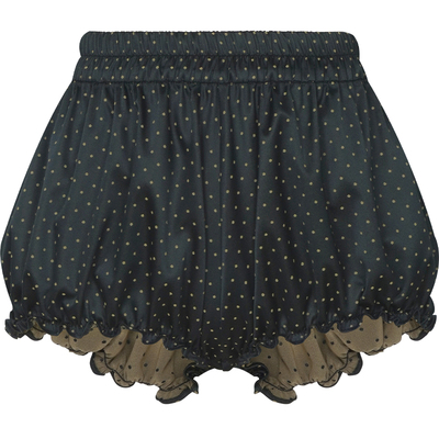 superr 原创设计 复古波点抽皱花苞感超短裤女小众设计感