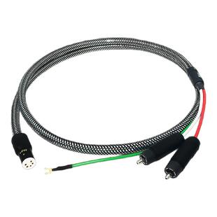 Mps线材ARTHUR石墨烯铜黑胶机唱放线RCA双莲花phono唱盘线唱臂线