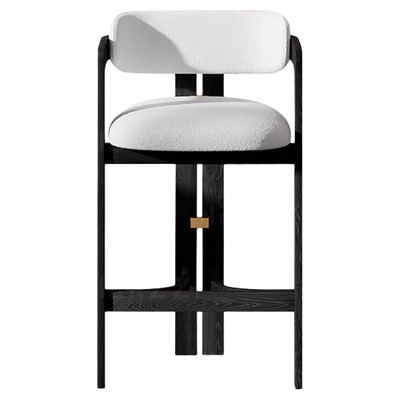 HERZZI白蜡木中古风吧台椅高脚凳