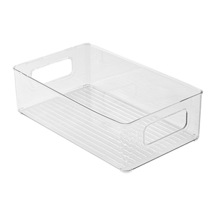 桌面收纳盒亚克力透明盒子零食杂物篮工位化妆品架子办公桌置物架