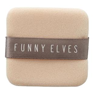 FunnyElves方里双面植绒定妆粉扑粉饼替换散粉蜜粉扑脸部化妆工具