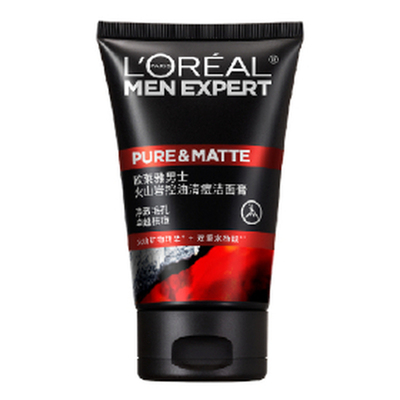 【李佳琦直播间】欧莱雅男士火山泥洗面奶控油祛痘洁面膏护肤品*