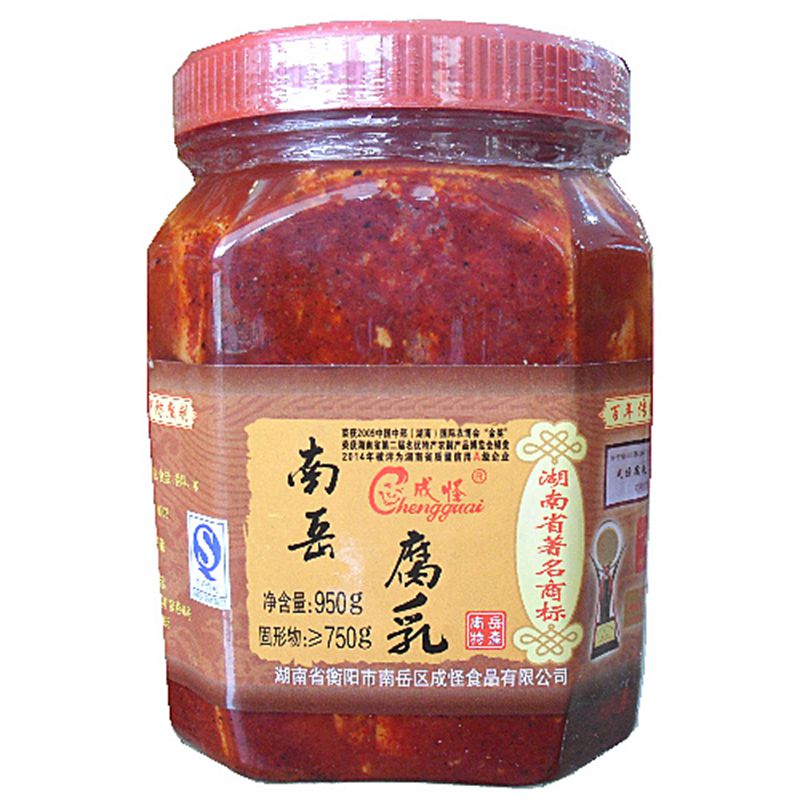 南岳成怪腐乳麻辣香辣红方豆乳汁