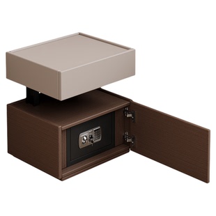 床头柜小户型悬浮积木暗格床边密码保险柜家用卧室意式极简收纳柜