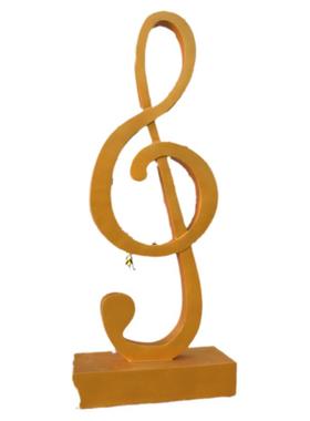 弹钢琴艺术家抽象雕塑园林景观