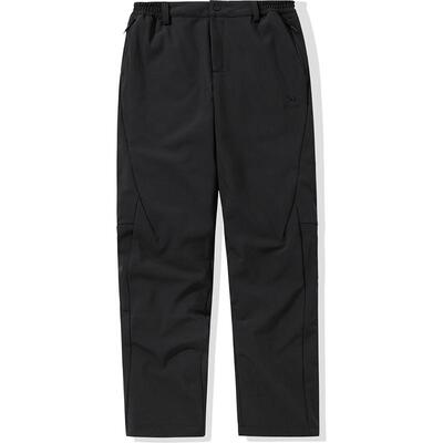 骆驼户外冲锋软壳裤女2025春秋季新款加绒保暖防泼水防风登山裤男