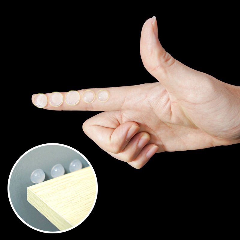 防撞颗粒贴家具防滑缓冲透明硅胶垫衣柜门板推拉移门防撞胶粒