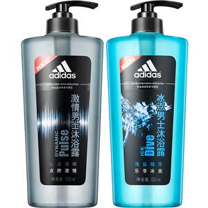 阿迪达斯adidas冰点男士沐浴露清爽海盐持久留香沐浴乳液瓶大容量