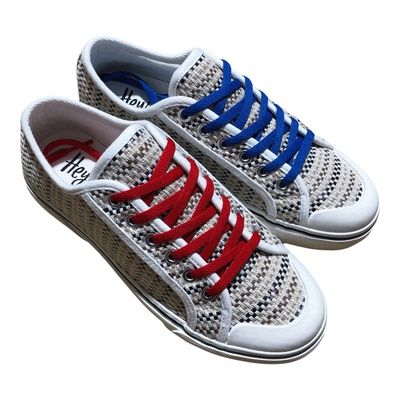 老美小众鸳鸯帆布厚底女板鞋