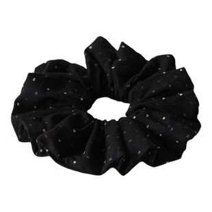 川野法式布艺褶皱大肠发圈女新款简约高级感扎马尾的发绳头饰发饰