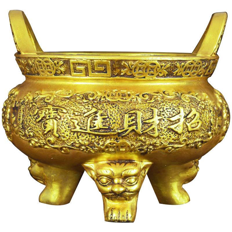 仿古陶瓷特大号香炉家用三足三脚烧香鼎炉寺庙佛堂招财供奉插香炉