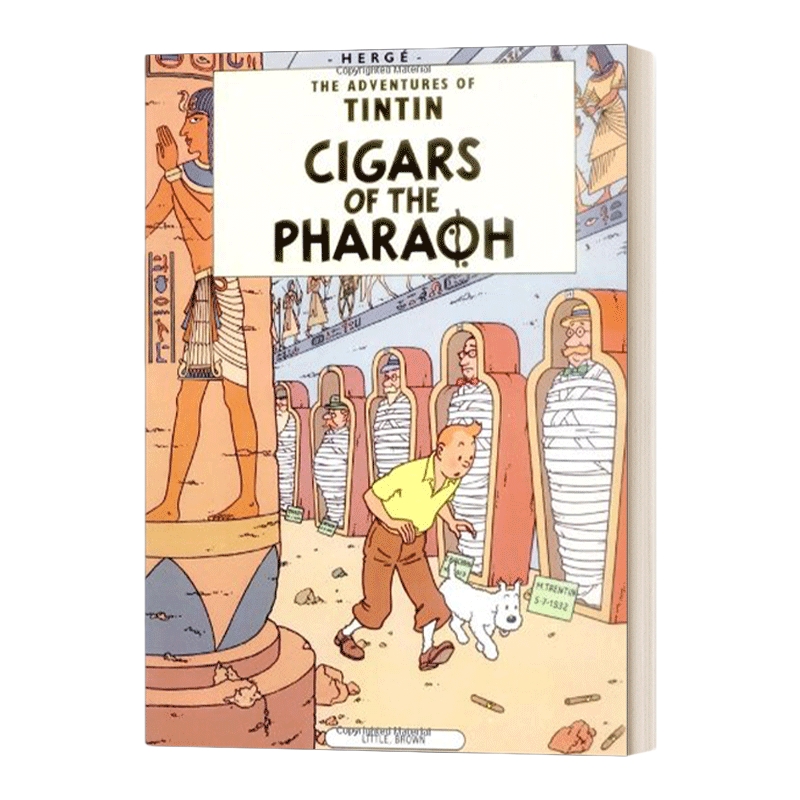 英文原版 Cigars of the Pharoah 丁丁历险记 法老的雪茄 英文版 进口英语原版书籍