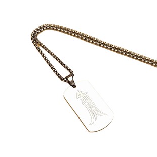 原创休门和合钛钢项链潮男生吊坠个性潮人挂件饰品潮牌百搭毛衣链