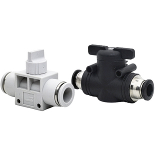 气动气管快速快插接头手阀开关BUC-4/8/6/4/10/12mm HVFF泄压阀门