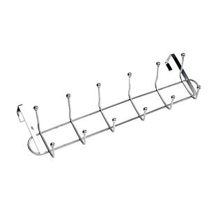 铭喆加粗门后挂钩挂衣架卧室门双层衣钩衣服挂架免打孔门上置物架