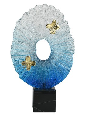 透明树脂轻奢风客厅艺术装饰品