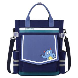 印字中小学生补习袋儿童补课包手提拎书包斜跨美术袋大容量可双肩