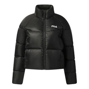 FILA斐乐羽绒服女2025冬新款短款面包服美拉德风休闲保暖运动外套