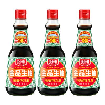 厨邦金品生抽410ml调料多组合装