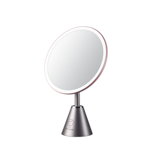 媚彩大圆镜日光化妆镜台式led带灯充电桌面补光梳妆智能美妆镜子