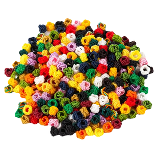 菠萝结线圈手工编织手绳手链红绳配饰平结圈编绳配件diy材料结扣