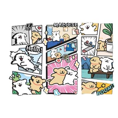 TOI图益线条小狗拼图1000片