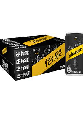 怡泉无糖苏打水200ml×12罐×1组