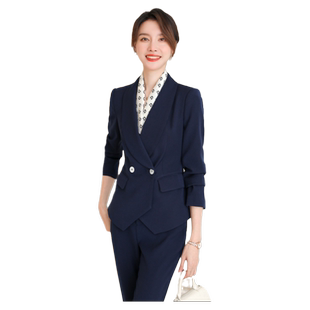 诗璐雅高端西装套装女正装春秋时尚气质酒店管理职业装经理工作服