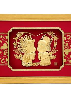 网红礼品金箔画精致送新人创意