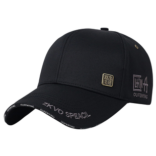 帽子男士秋季新款大头围棒球帽潮牌国风鸭舌帽加大硬顶宽檐遮阳帽