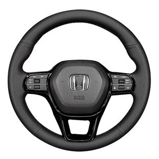 本田方向盘套真牛皮手缝专用思域皓影CRV雅阁凌派享域缤智飞度xrv