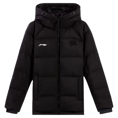 李宁女子2026冬季连帽短款羽绒服