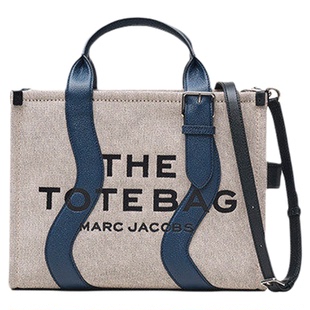 【七夕礼物】MARC JACOBS/莫杰 TOTE MJ 中号织物波浪设计托特包