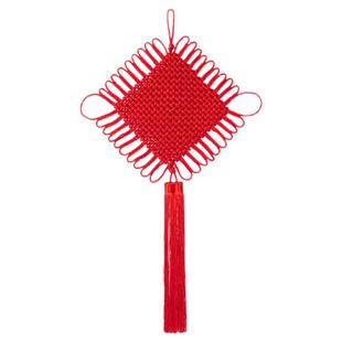 2026新款红色手工编织绳中国结挂饰镇宅之宝福字挂件小号卧室客厅