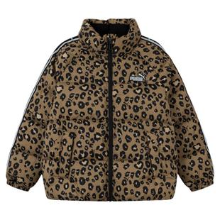 PUMA彪马童装男大童高充绒加厚羽绒服防雨防风外套保暖冬黑色外套
