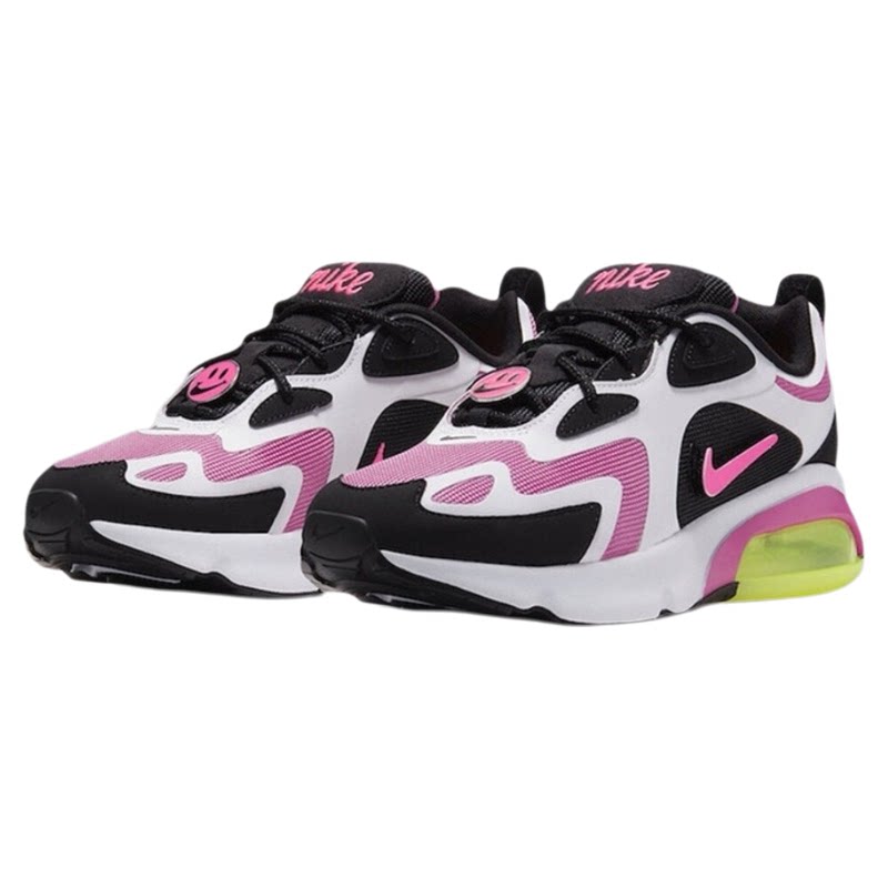 Nike Air Max200休闲低帮运动跑步鞋Have a nike day笑脸女款白粉