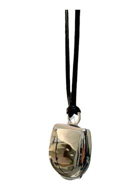 月光宝盒长款皮绳项链毛衣链