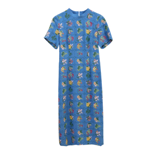 沐春风【自制款】高端新中式碎花刺绣改良版旗袍大码胖mm温柔少女