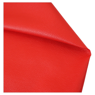 半米价 大红色pu皮革面料小荔枝纹仿真皮子沙发汽车软包硬包手工