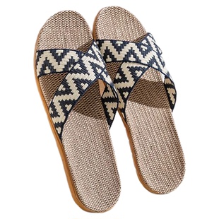 全亚麻拖鞋情侣2025新款室内软底静音防滑汗脚透气凉拖鞋四季通用