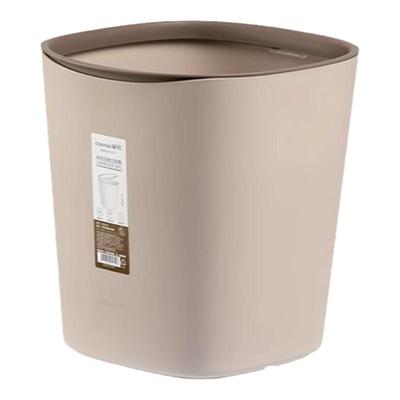 茶花压圈方形垃圾桶简约新款