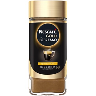 现货荷兰Nescafe Espresso低脂雀巢意式特浓速溶无糖黑咖啡粉100g