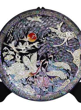 锦贝传说螺钿看盘商务礼物纪念品