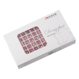 东洲水晶玫红尖底钻美甲K9高亮冰糖鸽子蛋水滴爱心指甲堆钻饰品