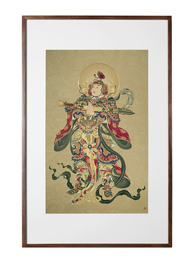 铜师傅《韦陀菩萨》铜雕画