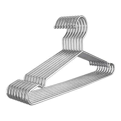 304不锈钢衣架特粗实心挂衣架子凉晾衣撑防滑撑子晒衣挂衣服挂钩